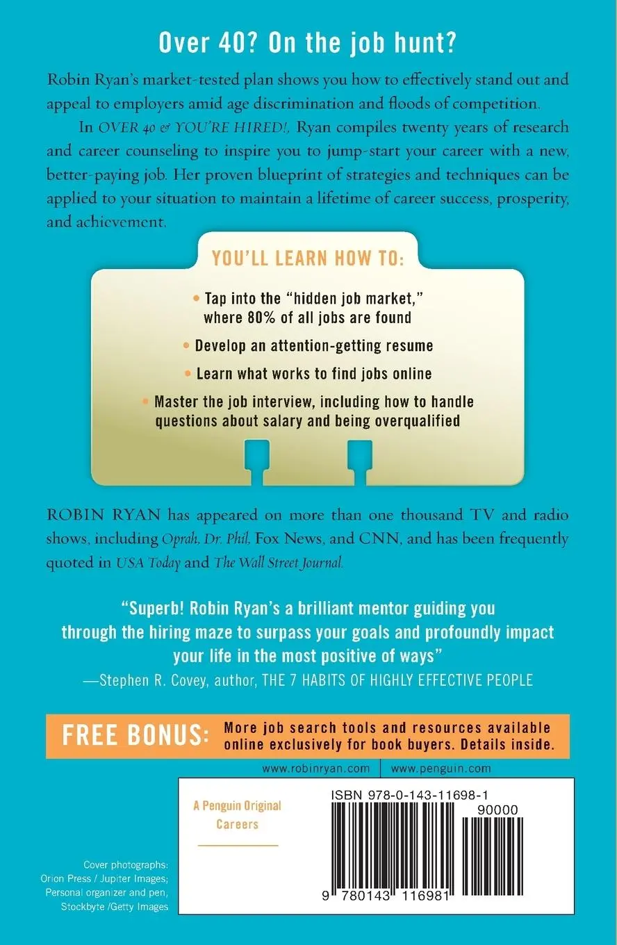 Rückseite: 9780143116981 | Over 40 &amp; You're Hired! | Secrets to Landing a Great Job | Robin Ryan