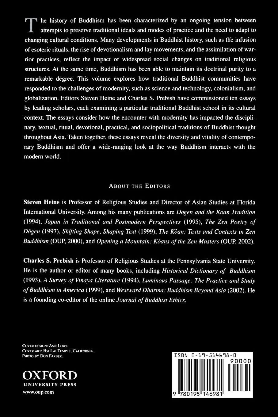 Rückseite: 9780195146981 | Buddhism in the Modern World | Adaptations of an Ancient Tradition