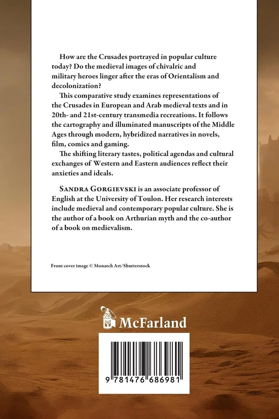 Rückseite: 9781476686981 | Representing the Crusades | Sandra Gorgievski | Taschenbuch | Englisch