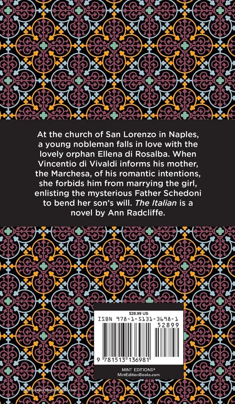 Rückseite: 9781513136981 | The Italian | Ann Radcliffe | Buch | Englisch | 2022 | Mint Editions