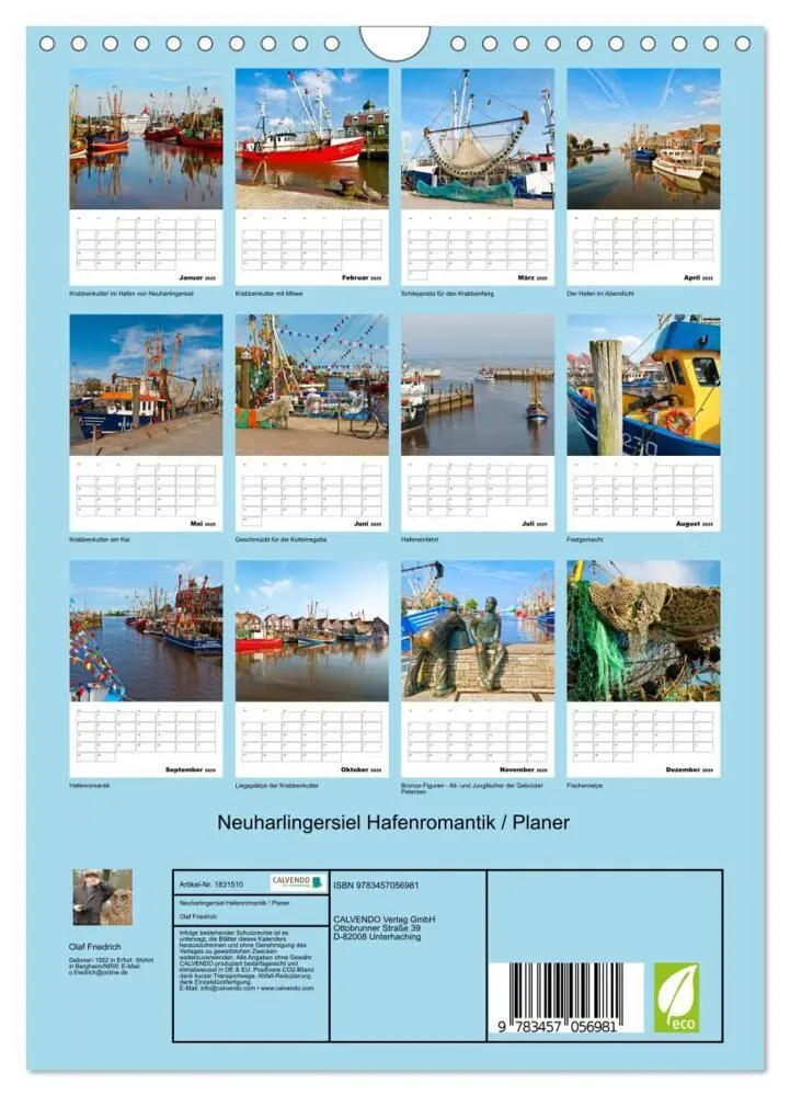 Bild: 9783457056981 | Neuharlingersiel Hafenromantik / Planer (Wandkalender 2025 DIN A4...
