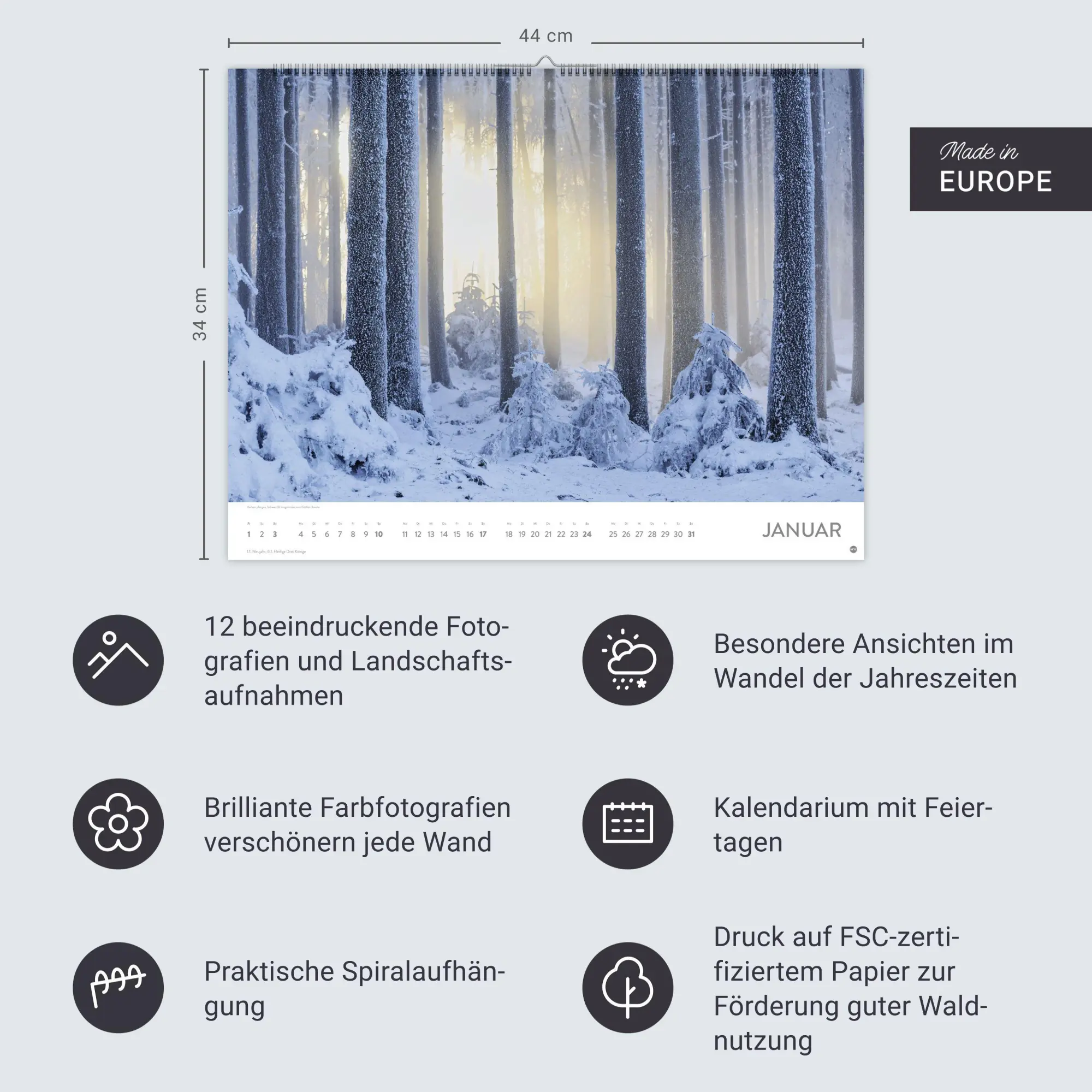 Bild: 9783756416981 | Orte der Kraft Posterkalender 2027 | Kalender | 14 S. | Deutsch | 2027