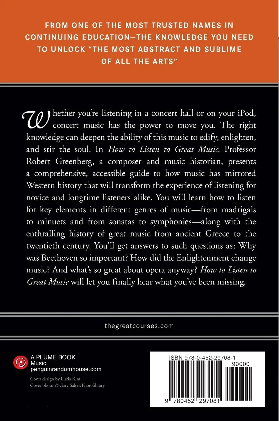 Rückseite: 9780452297081 | How to Listen to Great Music | Robert Greenberg | Taschenbuch | 2011