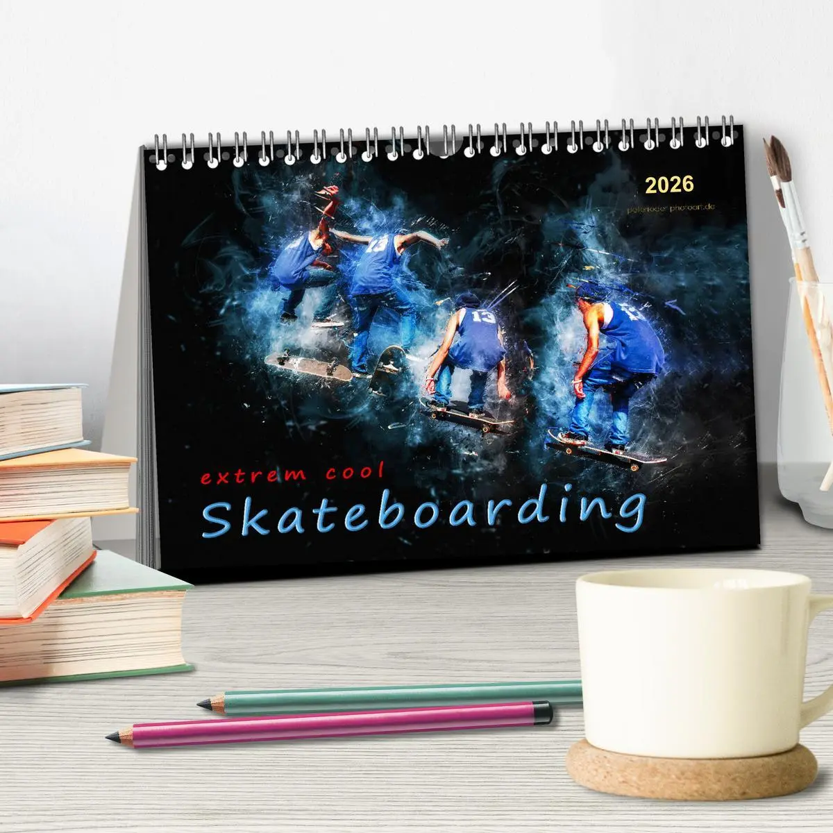Bild: 9783457877081 | Skateboarding - extrem cool (Tischkalender 2026 DIN A5 quer),...
