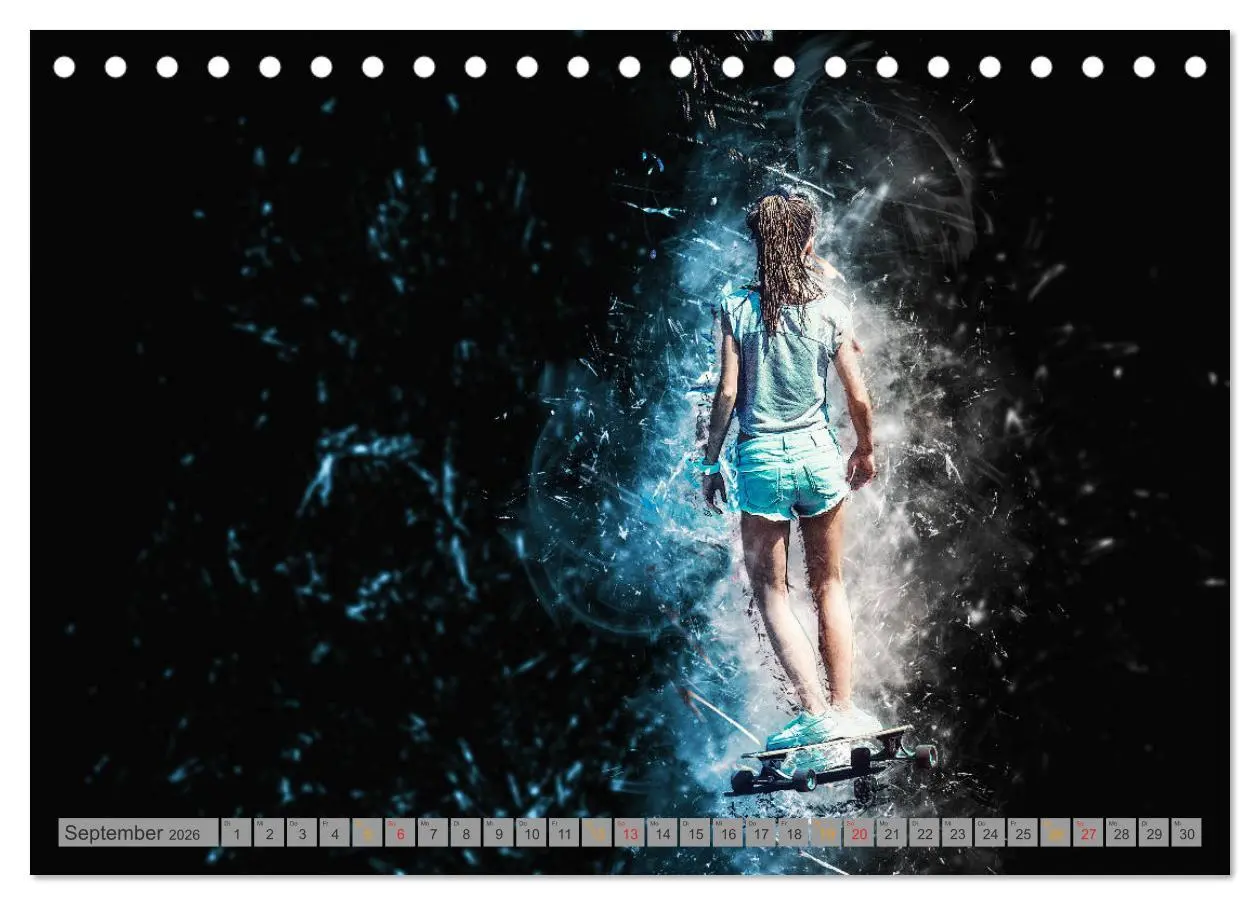 Bild: 9783457877081 | Skateboarding - extrem cool (Tischkalender 2026 DIN A5 quer),...