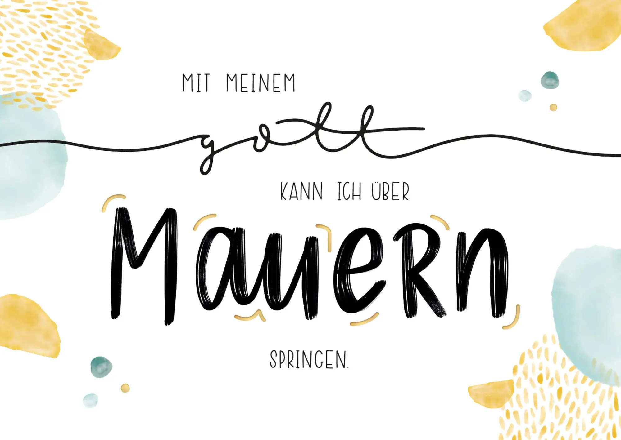 Bild: 4250222917181 | Himmelsglück | Bibel-Lettering Postkarten-Set | Annika Mengel | Buch