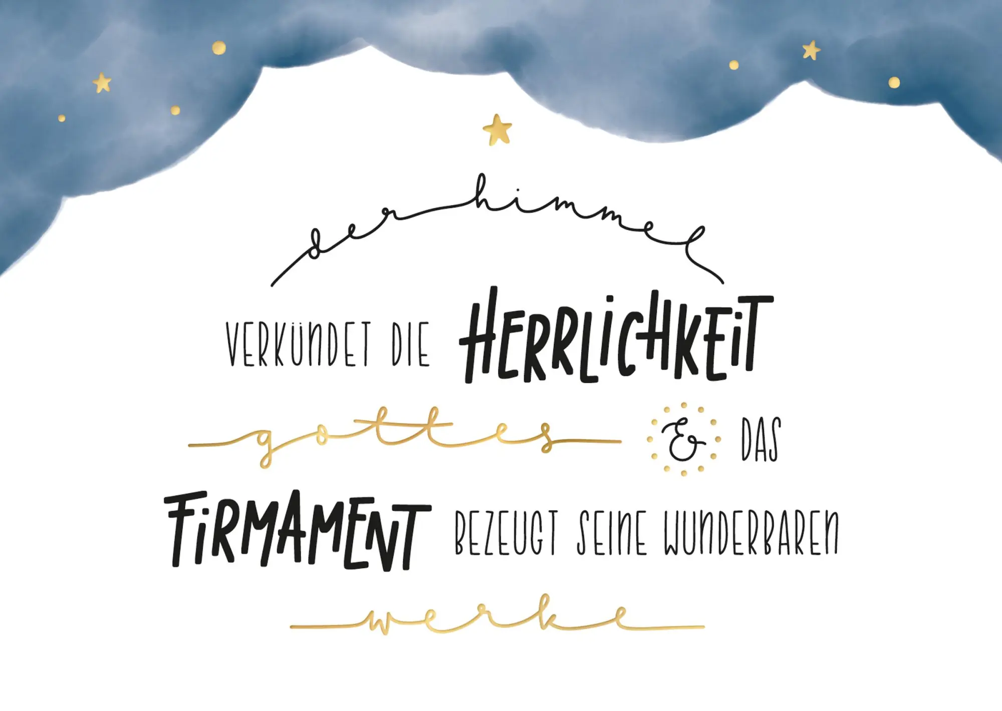 Bild: 4250222917181 | Himmelsglück | Bibel-Lettering Postkarten-Set | Annika Mengel | Buch