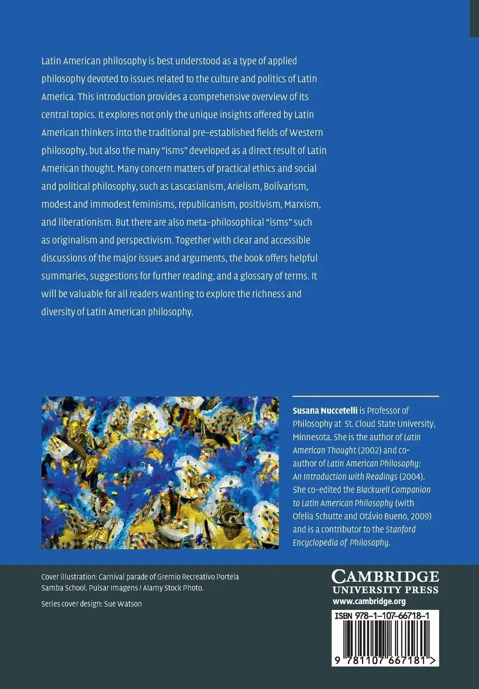 Rückseite: 9781107667181 | An Introduction to Latin American Philosophy | Susana Nuccetelli
