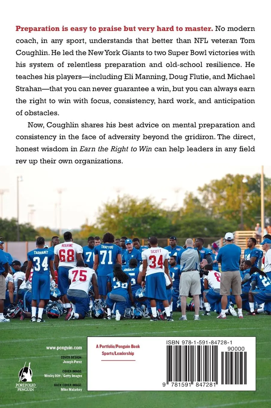 Rückseite: 9781591847281 | Earn the Right to Win | Tom Coughlin (u. a.) | Taschenbuch | Englisch