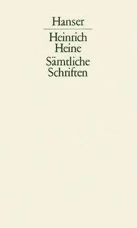 Cover: 9783446107281 | Sämtliche Schriften 1 | Heinrich Heine | Buch | 884 S. | Deutsch