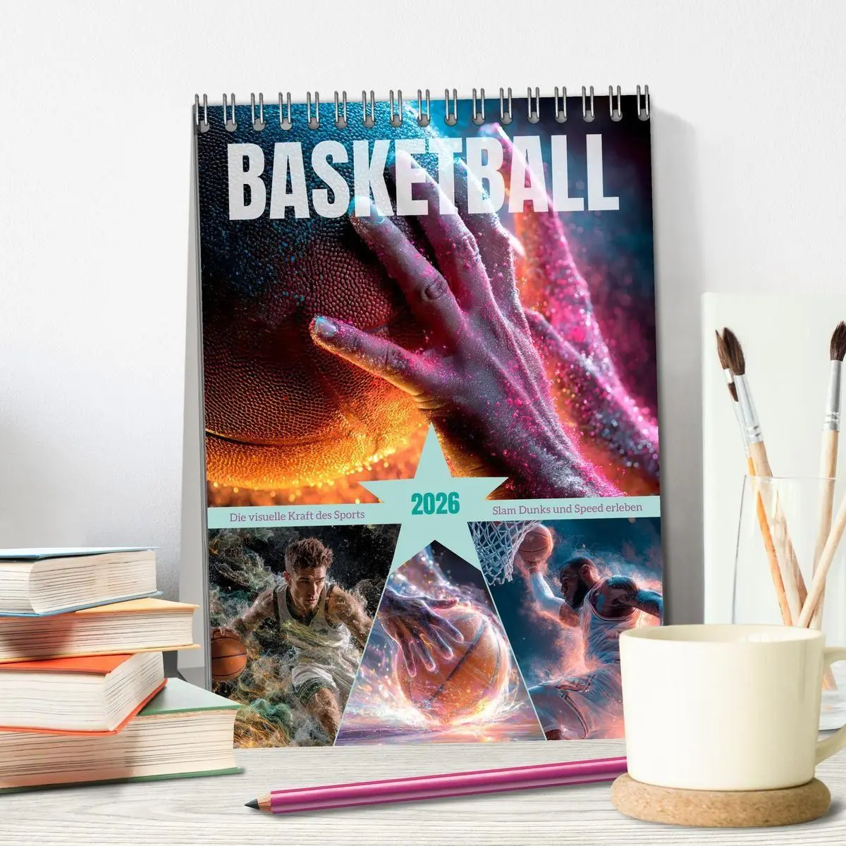 Bild: 9783516707281 | Basketball - Die visuelle Kraft des Sports (Tischkalender 2026 DIN...