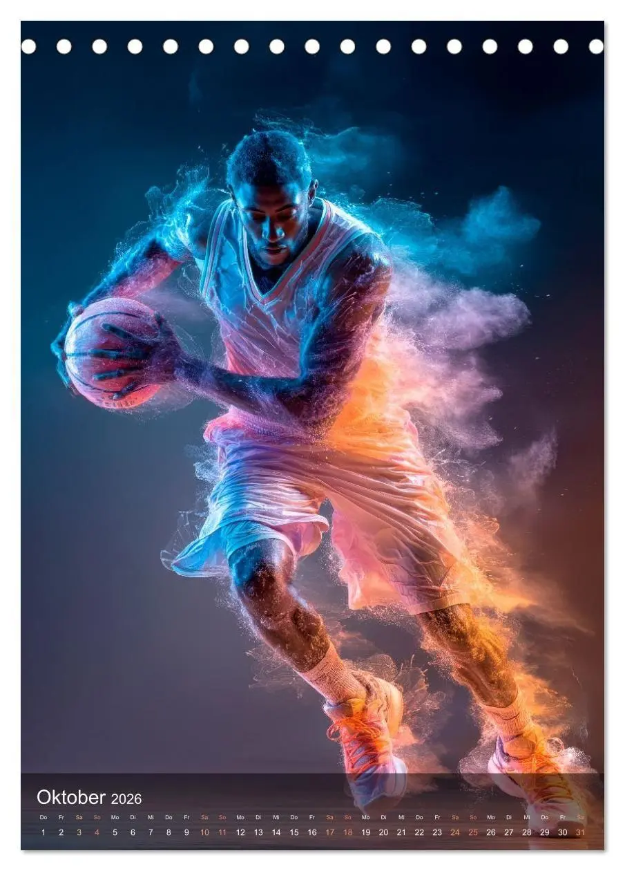 Bild: 9783516707281 | Basketball - Die visuelle Kraft des Sports (Tischkalender 2026 DIN...