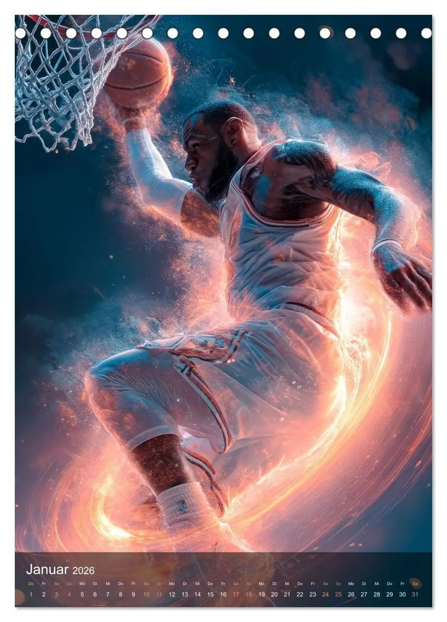 Bild: 9783516707281 | Basketball - Die visuelle Kraft des Sports (Tischkalender 2026 DIN...