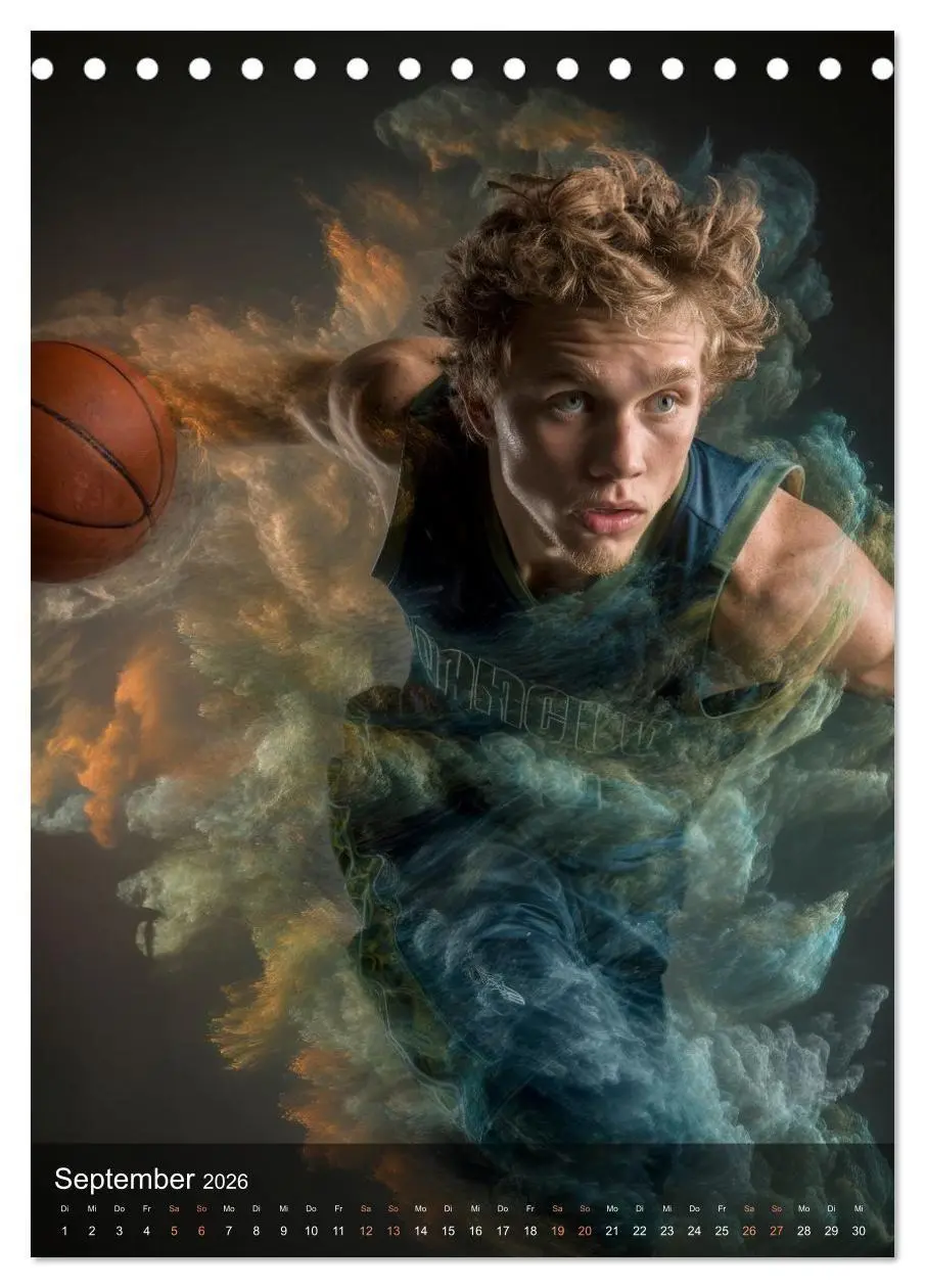 Bild: 9783516707281 | Basketball - Die visuelle Kraft des Sports (Tischkalender 2026 DIN...