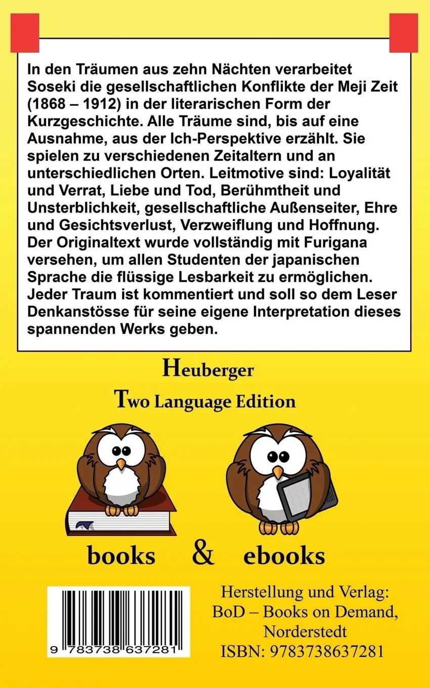 Rückseite: 9783738637281 | Träume aus zehn Nächten | Natsume Soseki | Taschenbuch | Paperback