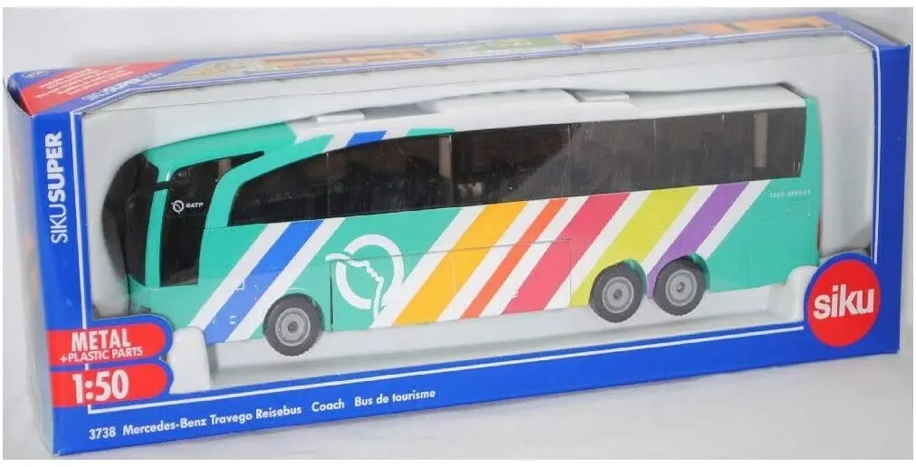 Cover: 4006874137381 | SIKU 3738001 - Mercedes-Benz Travego Reisebus RATP Frankreich, 1:50