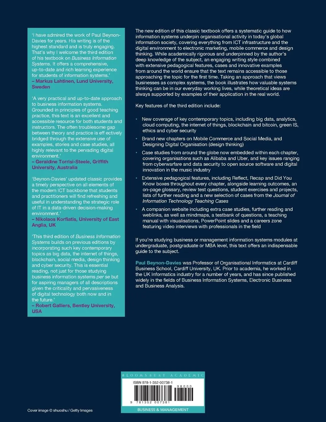 Rückseite: 9781352007381 | Business Information Systems | Paul Beynon-Davies | Taschenbuch | 2019