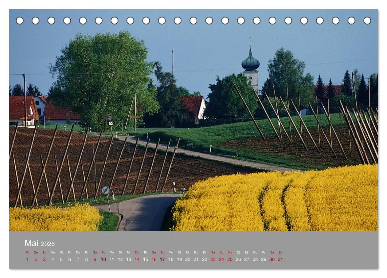 Bild: 9783457917381 | Hallertau (Tischkalender 2026 DIN A5 quer), CALVENDO Monatskalender