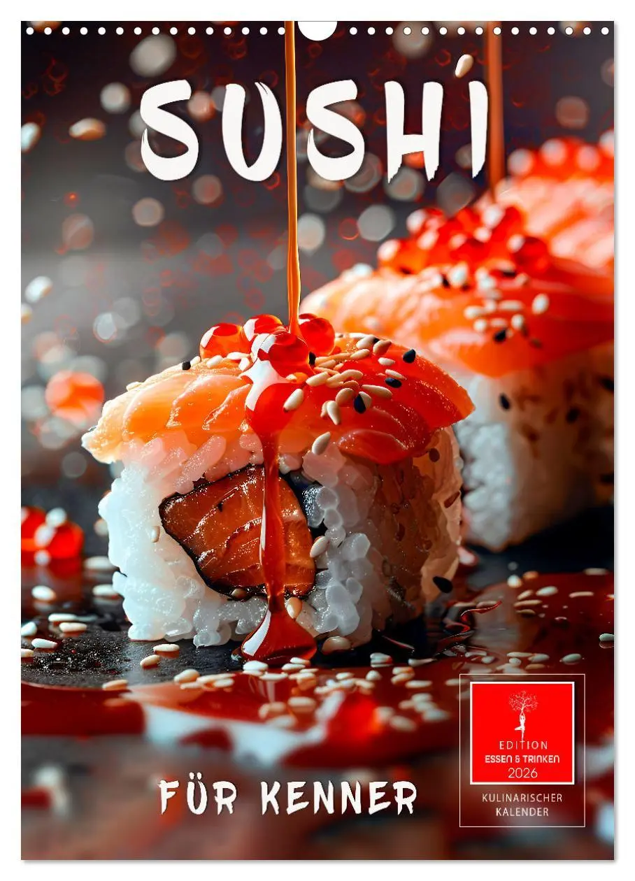 Cover: 9783516247381 | Sushi für Kenner (Wandkalender 2026 DIN A3 hoch), CALVENDO...