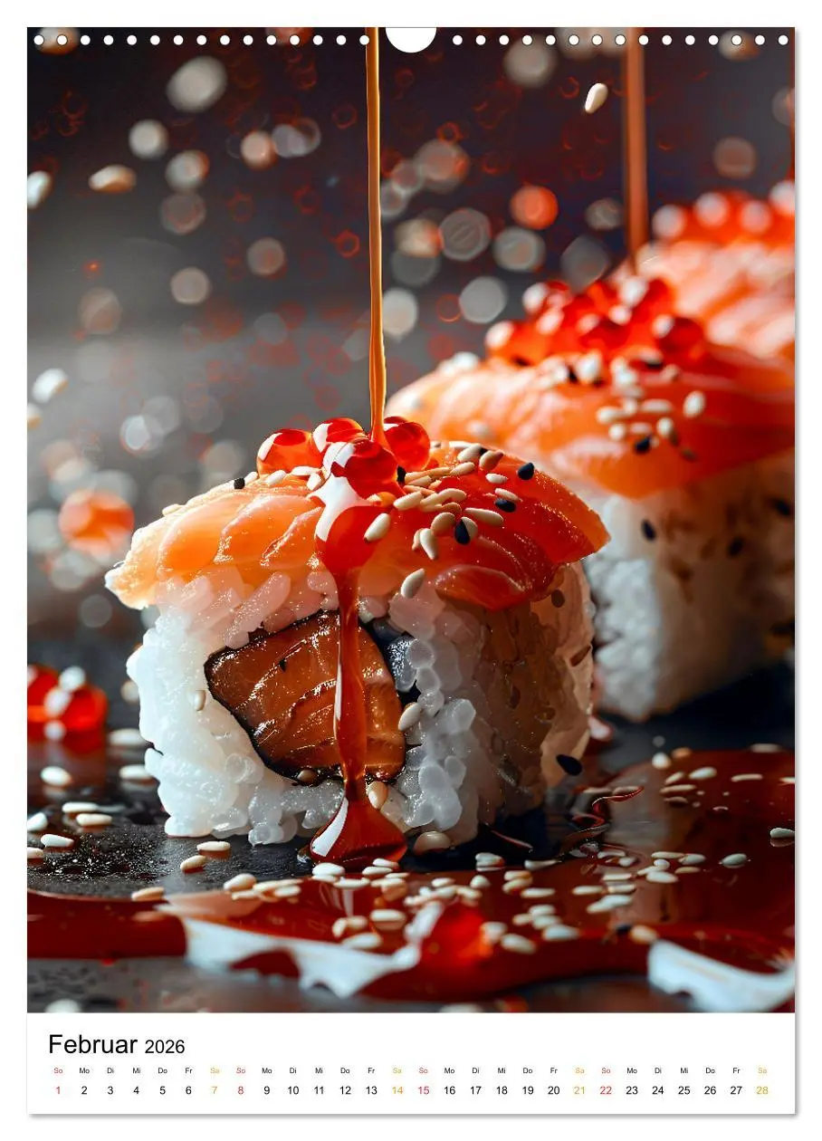 Bild: 9783516247381 | Sushi für Kenner (Wandkalender 2026 DIN A3 hoch), CALVENDO...