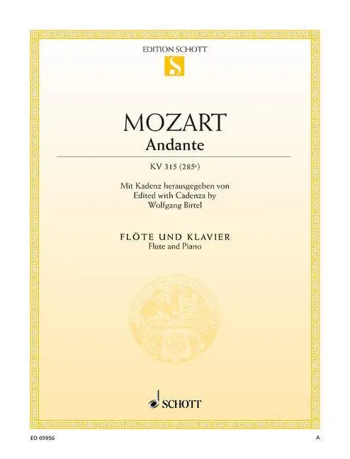Cover: 9790001187381 | Andante | Wolfgang Amadeus Mozart | Buch | 12 S. | Deutsch | 2012