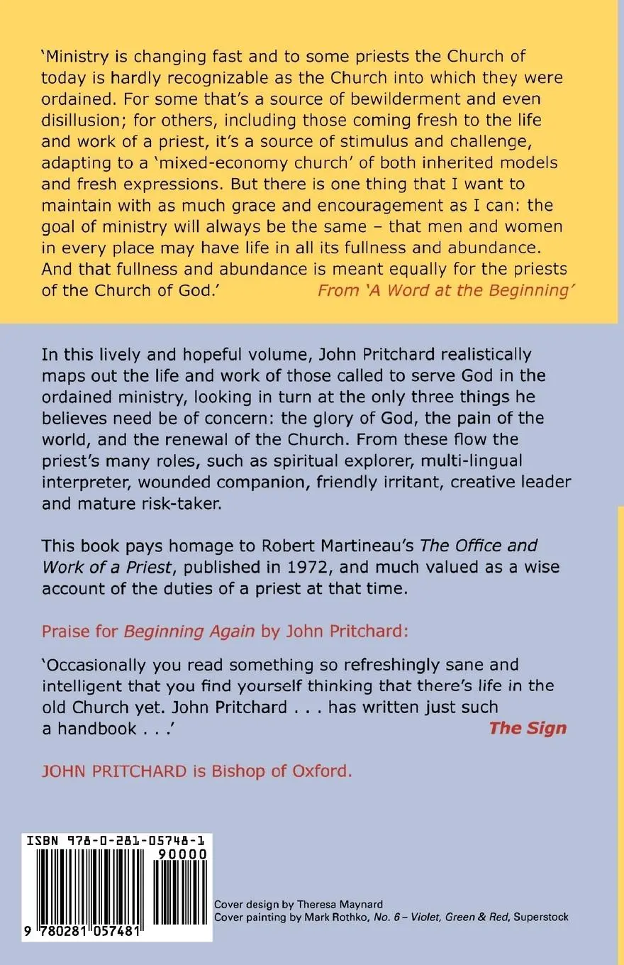 Rückseite: 9780281057481 | The Life and Work of a Priest | John Pritchard | Taschenbuch | 2007