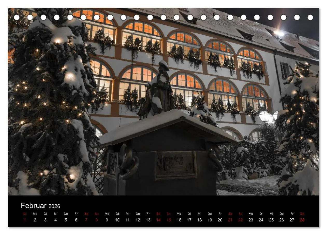 Bild: 9783516237481 | Regensburg bei Nacht (Tischkalender 2026 DIN A5 quer), CALVENDO...