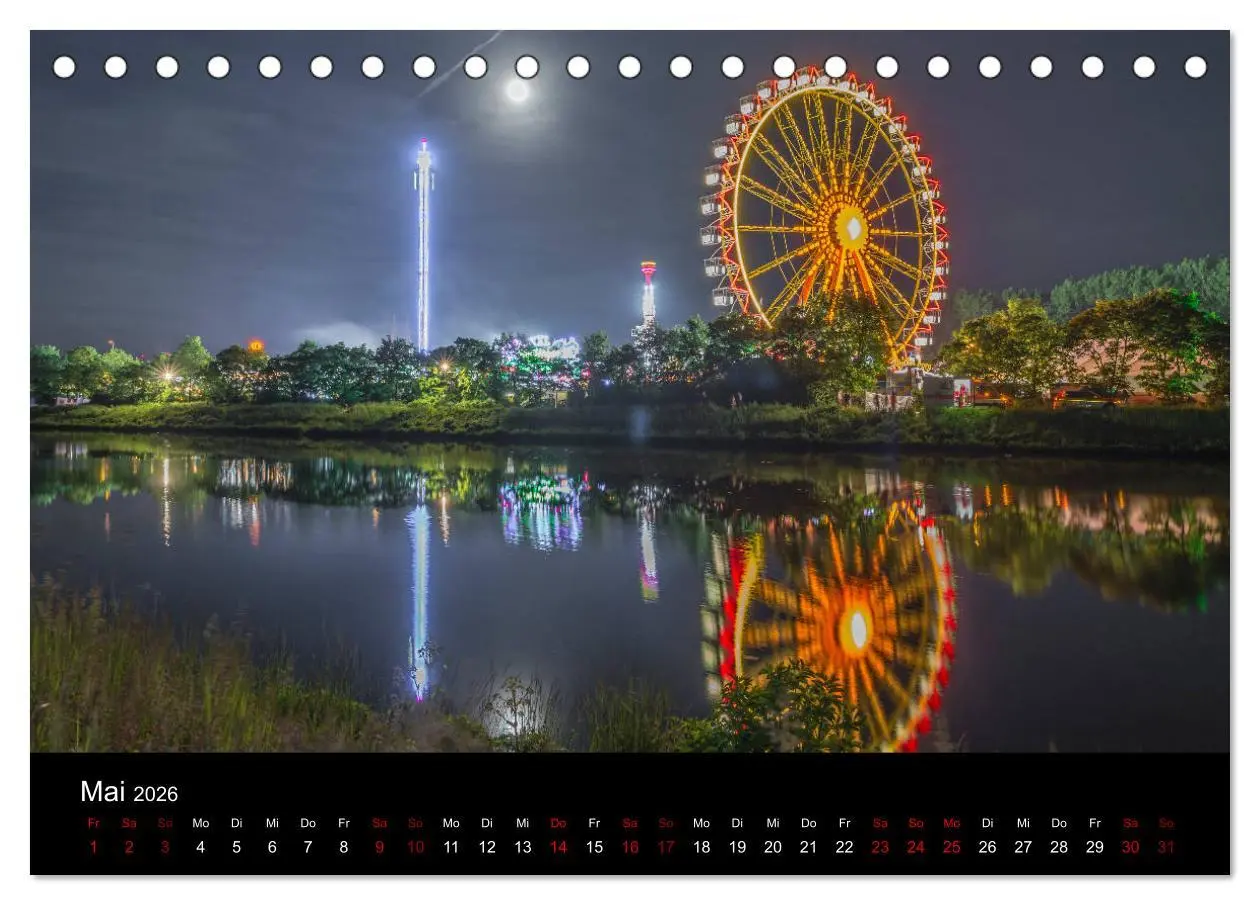 Bild: 9783516237481 | Regensburg bei Nacht (Tischkalender 2026 DIN A5 quer), CALVENDO...