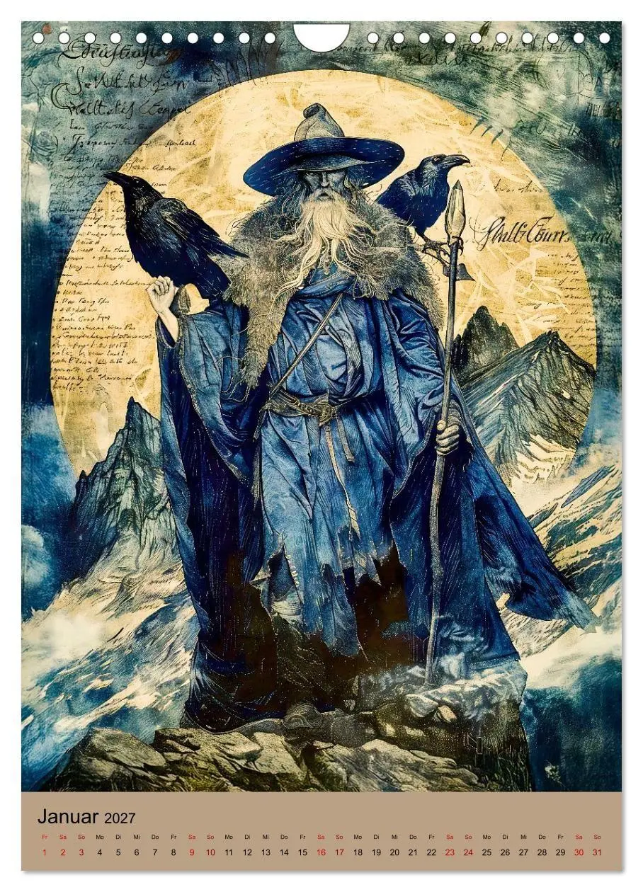 Bild: 9783516927481 | Wikinger - Mythologie - Götter, Runen und Legenden (Wandkalender...