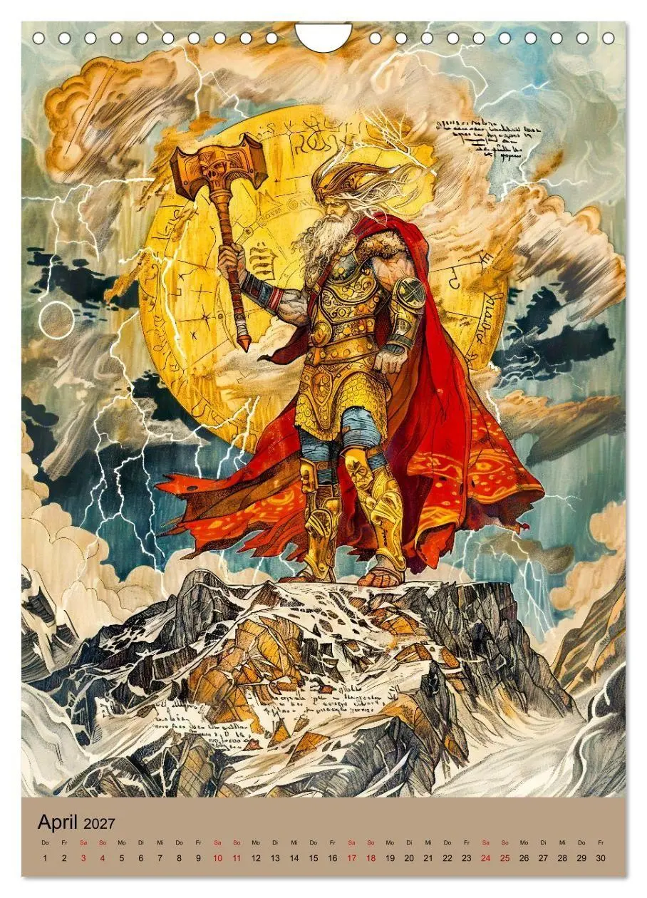 Bild: 9783516927481 | Wikinger - Mythologie - Götter, Runen und Legenden (Wandkalender...