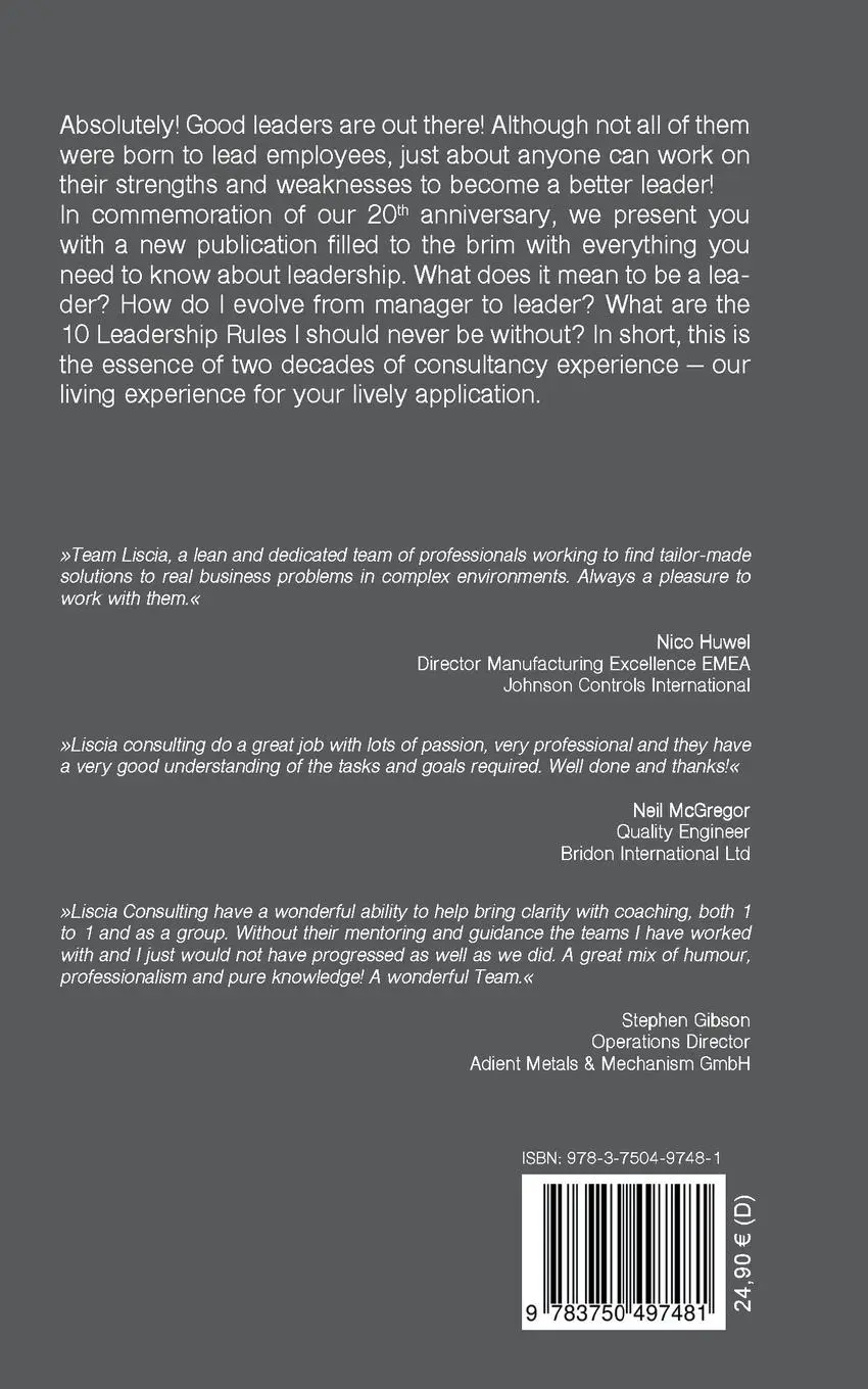 Rückseite: 9783750497481 | Leadership Is Not an Illusion | Marcello Gianni (u. a.) | Taschenbuch