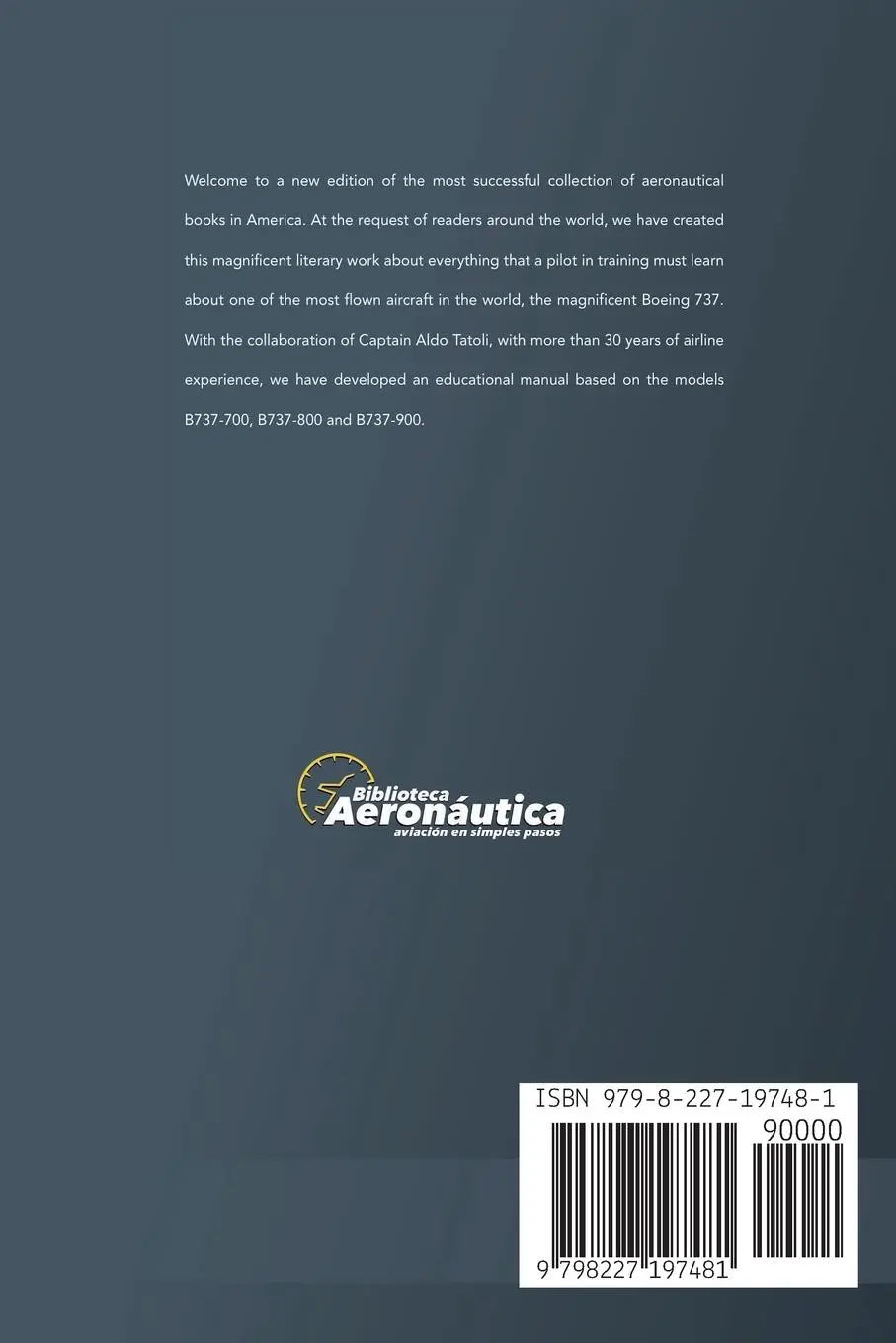 Rückseite: 9798227197481 | Introduction to 737 | Biblioteca Aeronáutica | Taschenbuch | Englisch