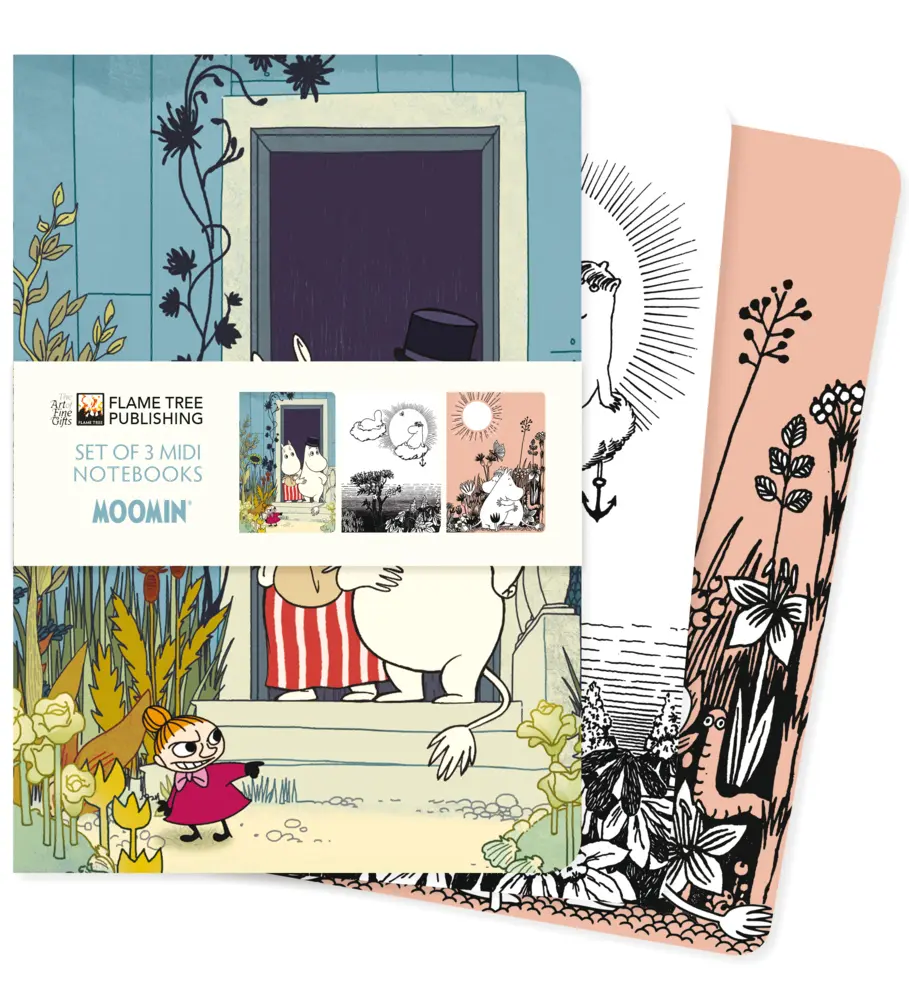 Cover: 9781839647581 | Dreier Set Mittelformat-Notizbücher: Tove Jansson, Die Mumins | 192 S.