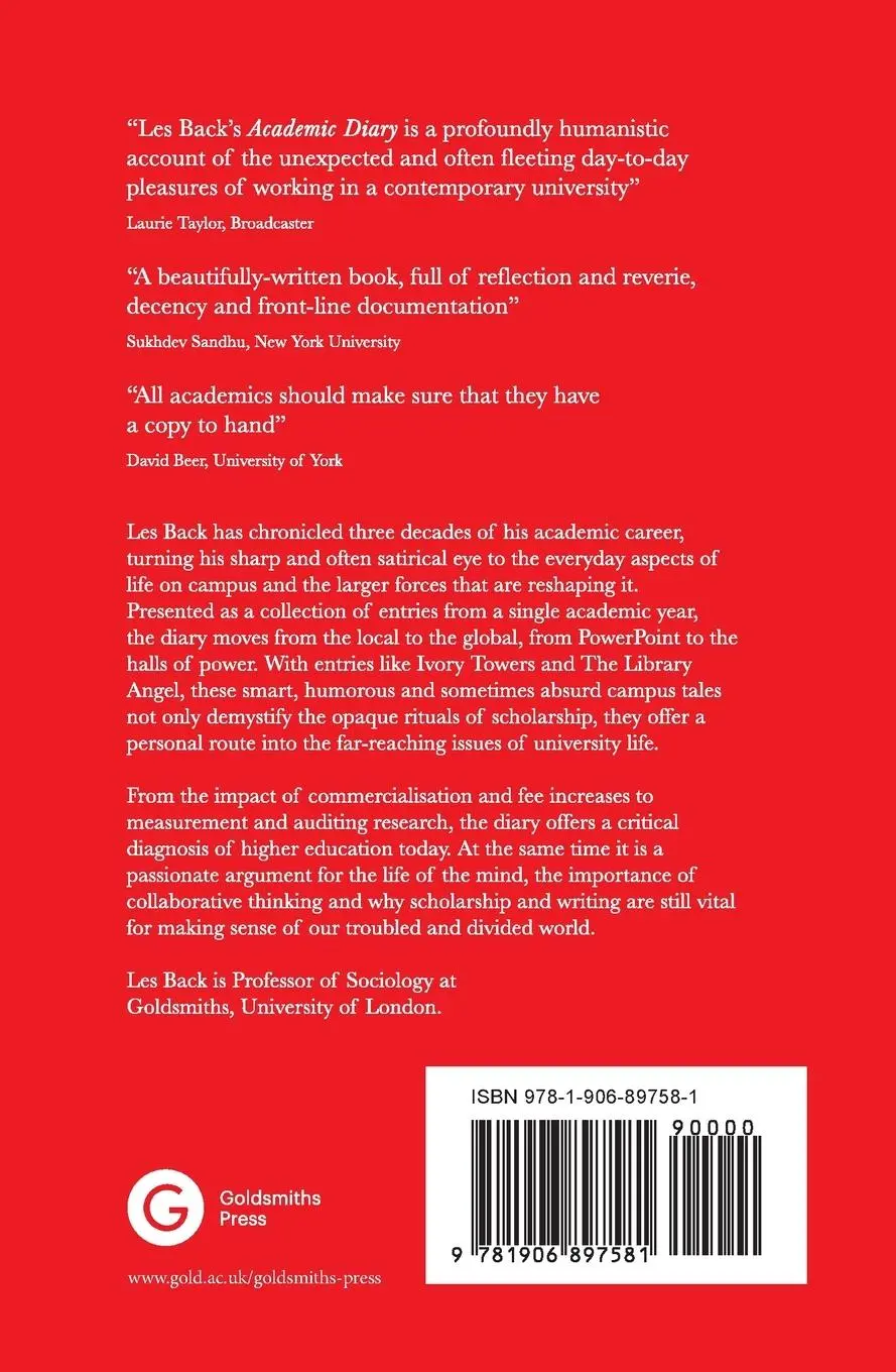 Rückseite: 9781906897581 | Academic Diary | Or Why Higher Education Still Matters | Les Back