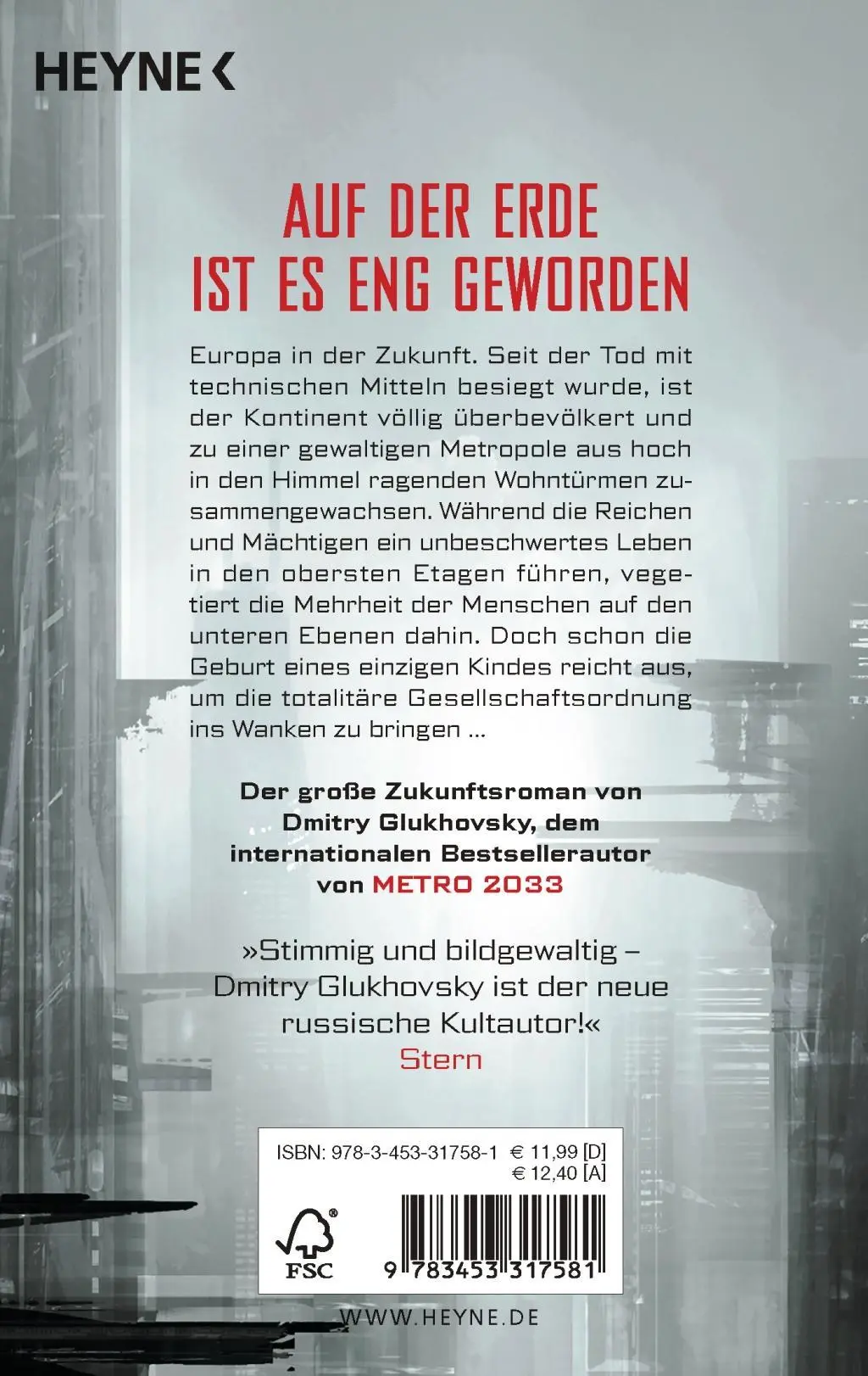 Bild: 9783453317581 | Future | Dmitry Glukhovsky | Taschenbuch | 928 S. | Deutsch | 2016