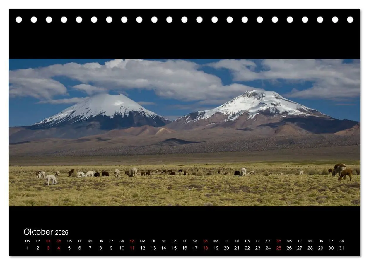 Bild: 9783516157581 | Peru &amp; Bolivien - Land der Inka (Tischkalender 2026 DIN A5 quer),...
