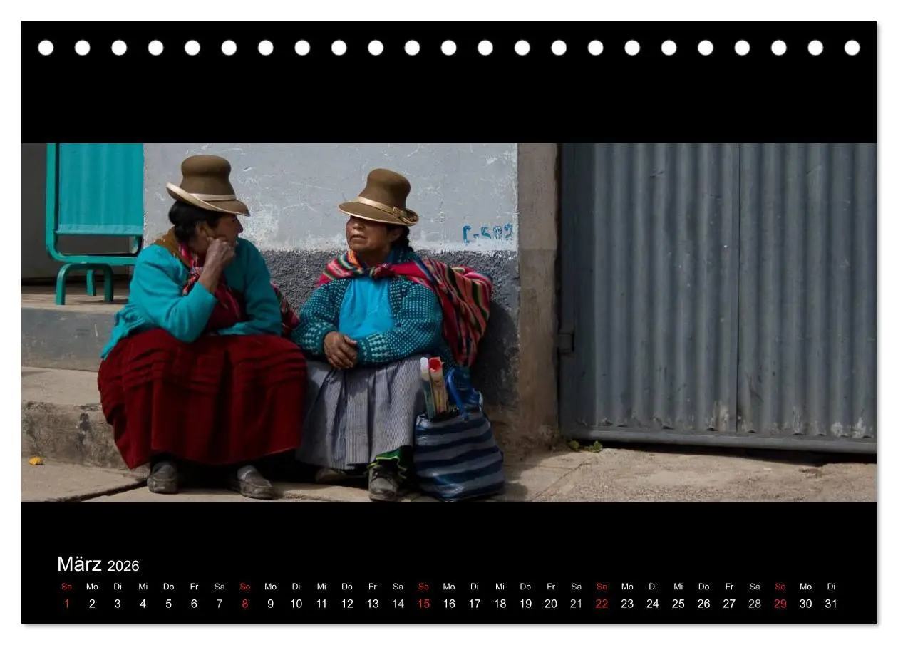 Bild: 9783516157581 | Peru &amp; Bolivien - Land der Inka (Tischkalender 2026 DIN A5 quer),...