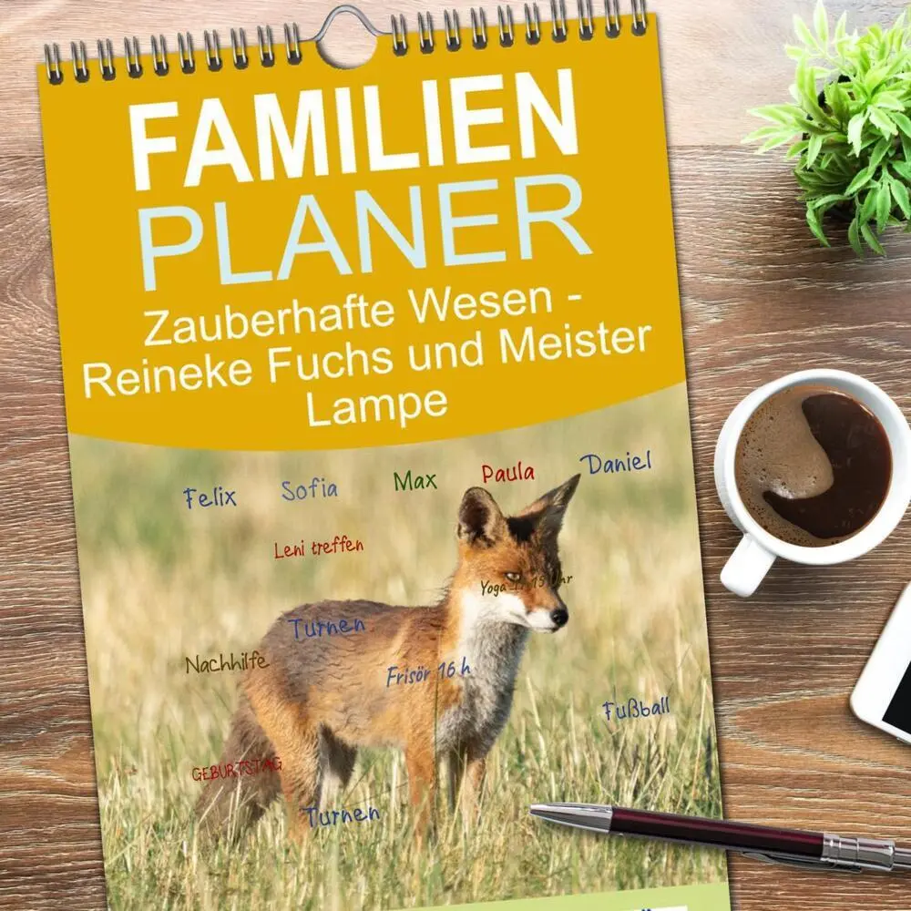 Bild: 9783516607581 | Familienplaner 2026 - Zauberhafte Wesen - Reineke Fuchs und Meister...