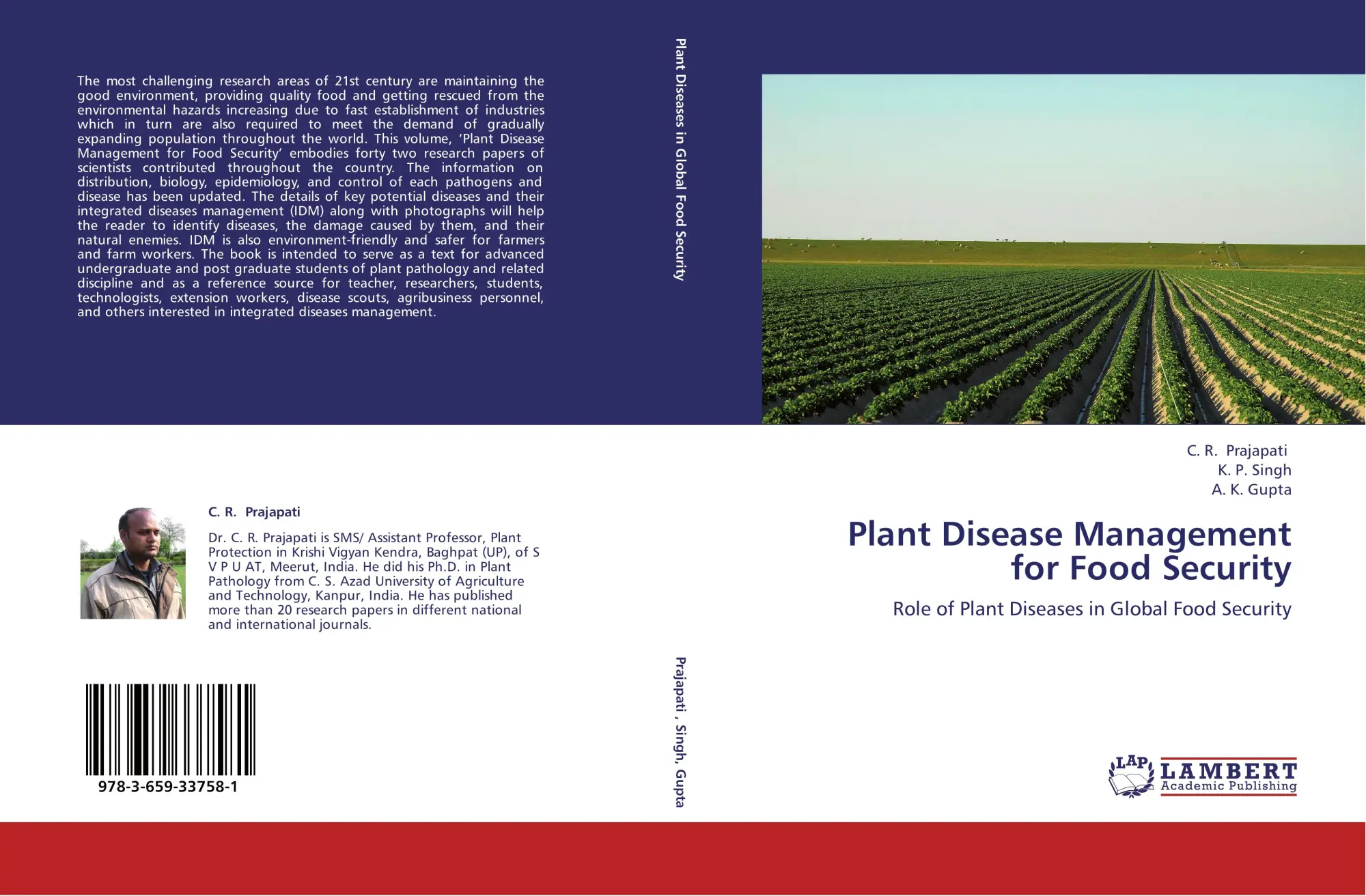 Cover: 9783659337581 | Plant Disease Management for Food Security | C. R. Prajapati (u. a.)