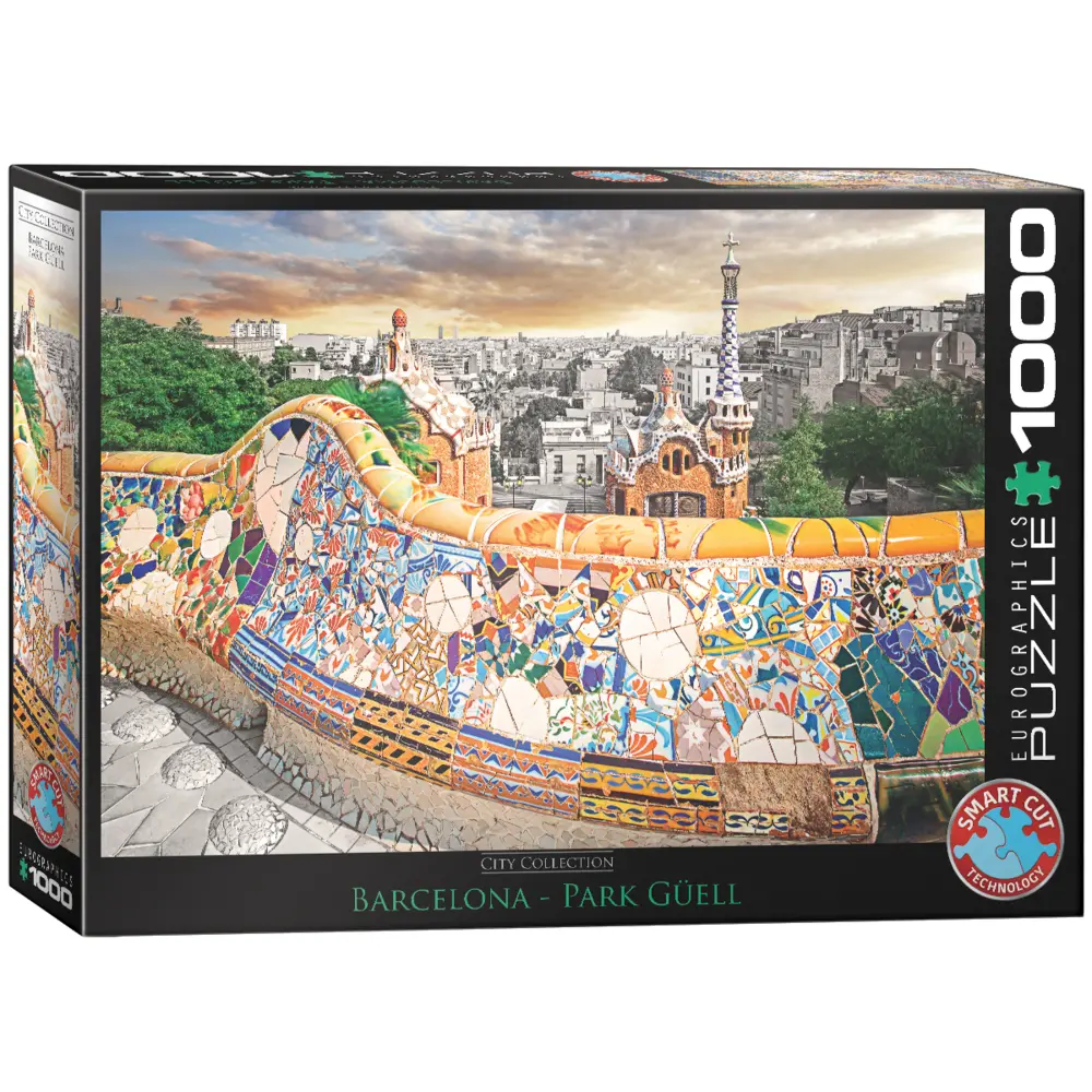 Cover: 628136607681 | Barcelona Park Güell (Puzzle) | Spiel | In Spielebox | Brettspiel