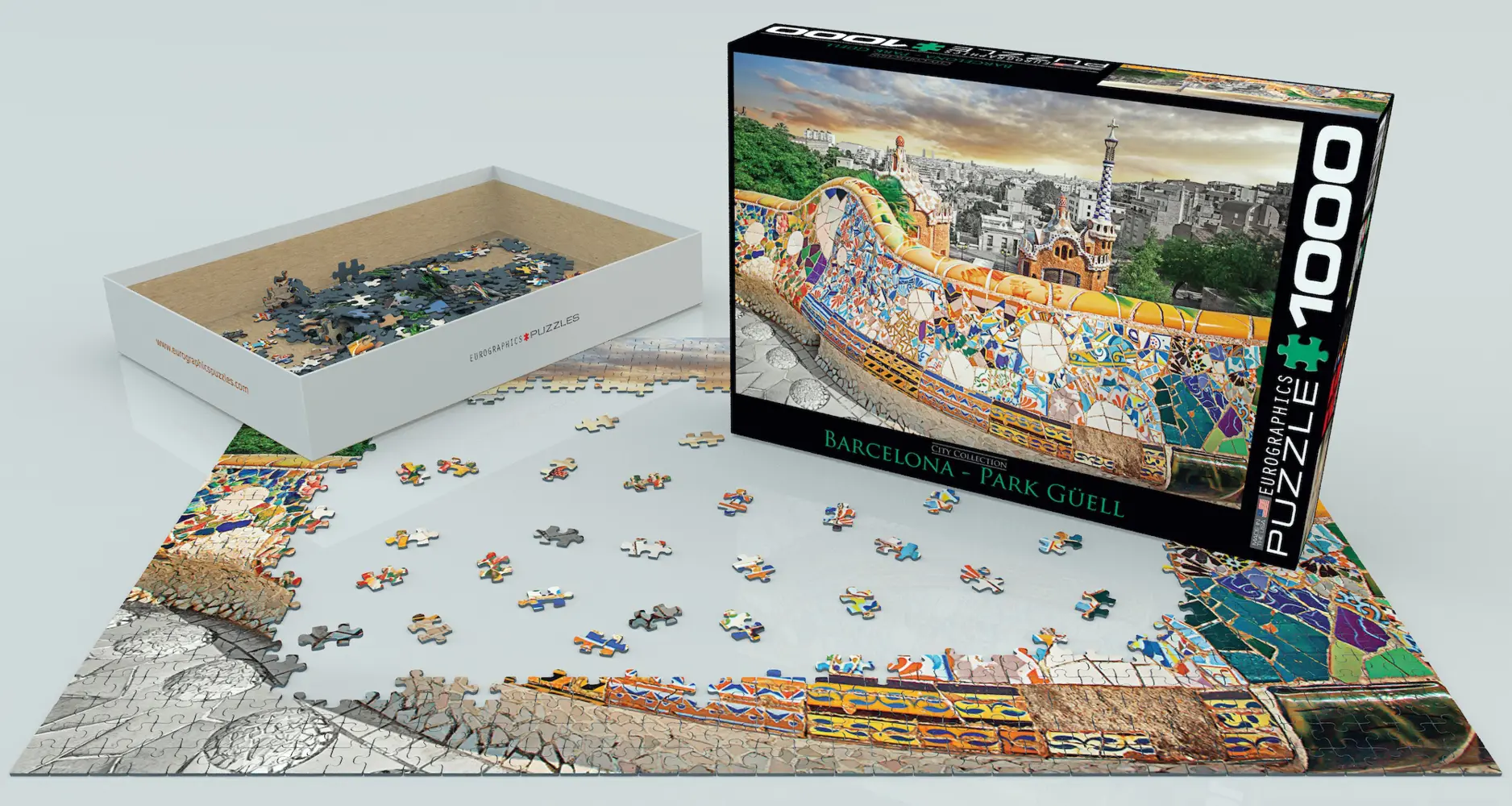 Bild: 628136607681 | Barcelona Park Güell (Puzzle) | Spiel | In Spielebox | Brettspiel