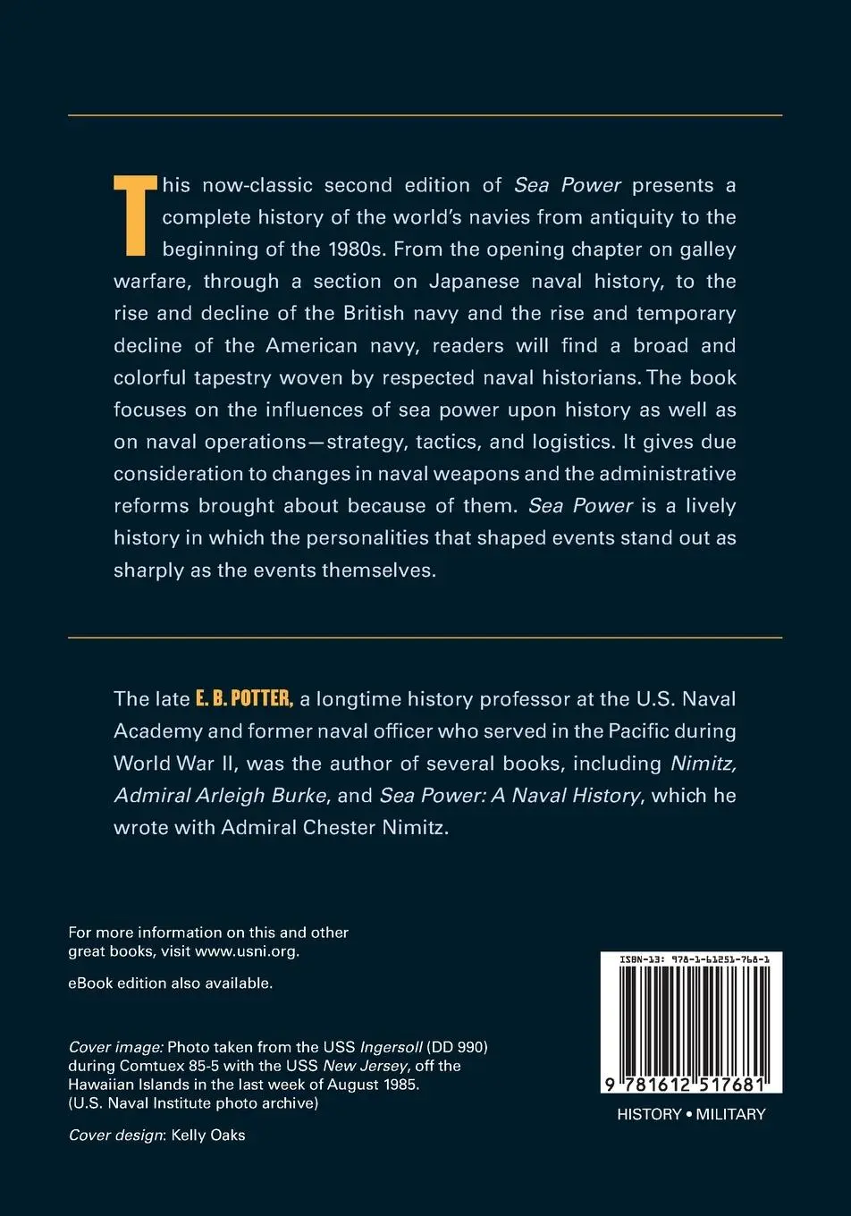 Rückseite: 9781612517681 | Sea Power | A Naval History, Second Edition | E. B. Potter | Buch
