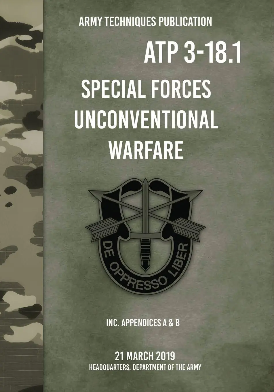 Cover: 9781925907681 | ATP 3-18.1 Special Forces Unconventional Warfare | Army | Taschenbuch