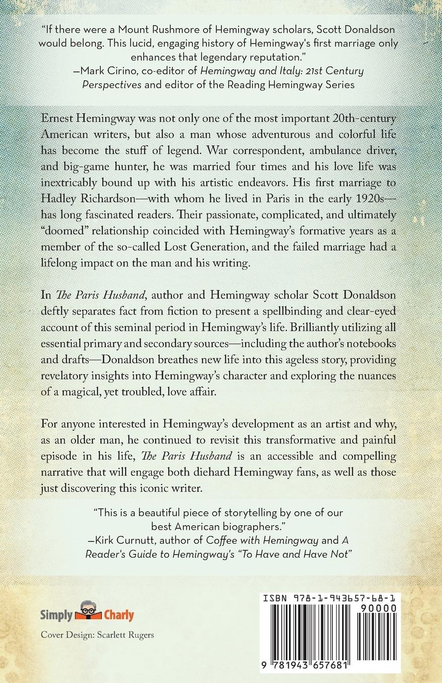 Rückseite: 9781943657681 | The Paris Husband | Scott Donaldson | Taschenbuch | Englisch | 2018