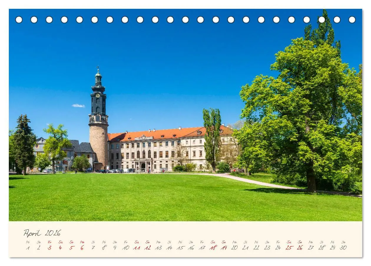 Bild: 9783457677681 | Weimar Die europäische Kulturstadt (Tischkalender 2026 DIN A5...