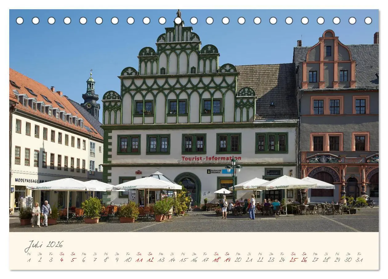 Bild: 9783457677681 | Weimar Die europäische Kulturstadt (Tischkalender 2026 DIN A5...