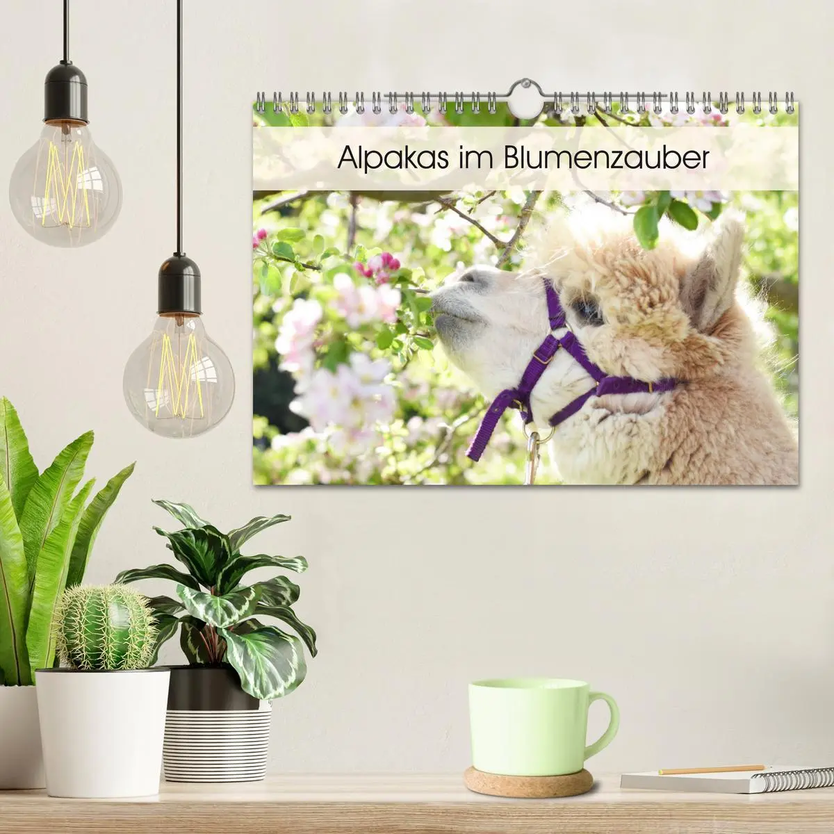 Bild: 9783457817681 | Alpakas im Blumenzauber (Wandkalender 2026 DIN A4 quer), CALVENDO...