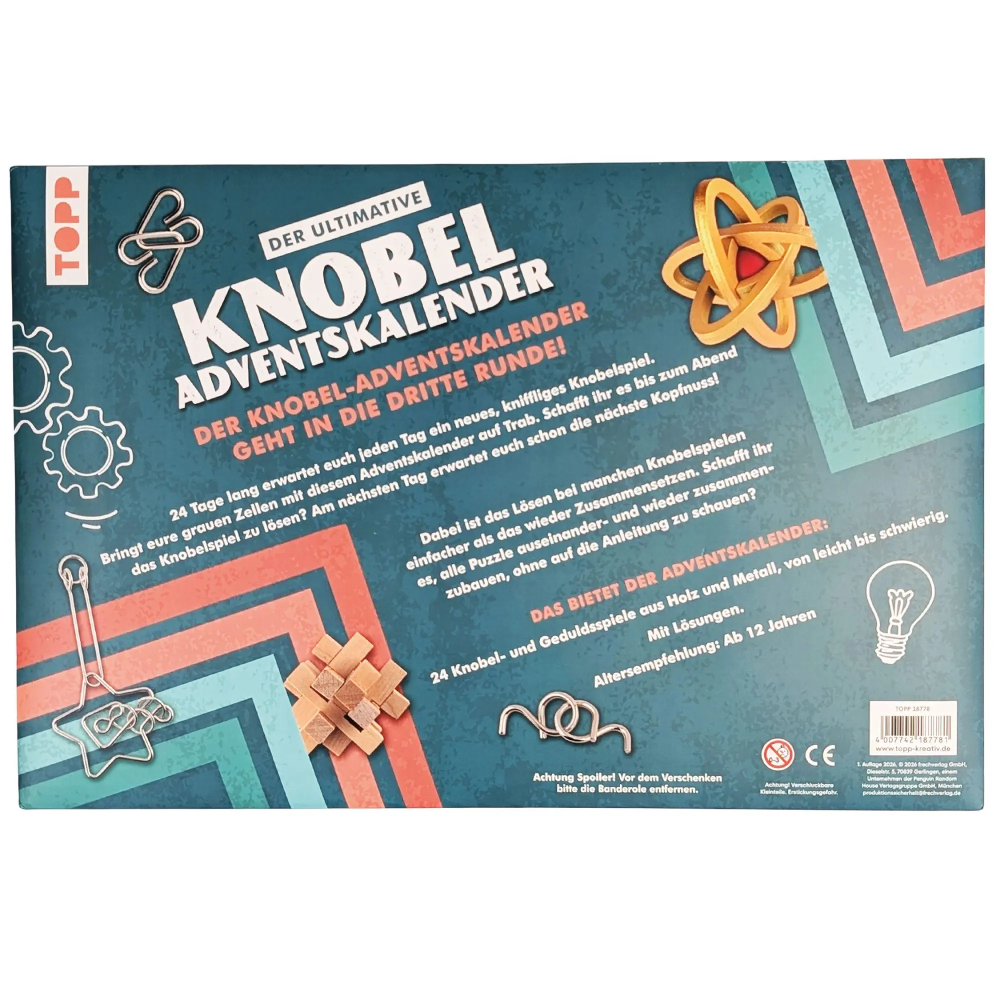 Bild: 4007742187781 | Der ultimative Knobelspiel-Adventskalender - Die besten IQ-Puzzles...