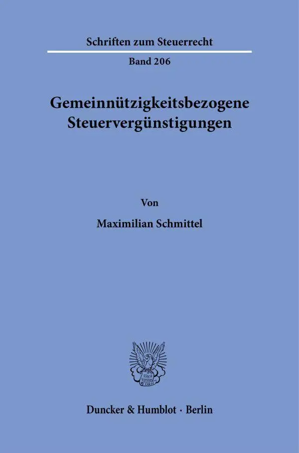Gemeinnützigkeitsbezogene Steuervergünstigungen