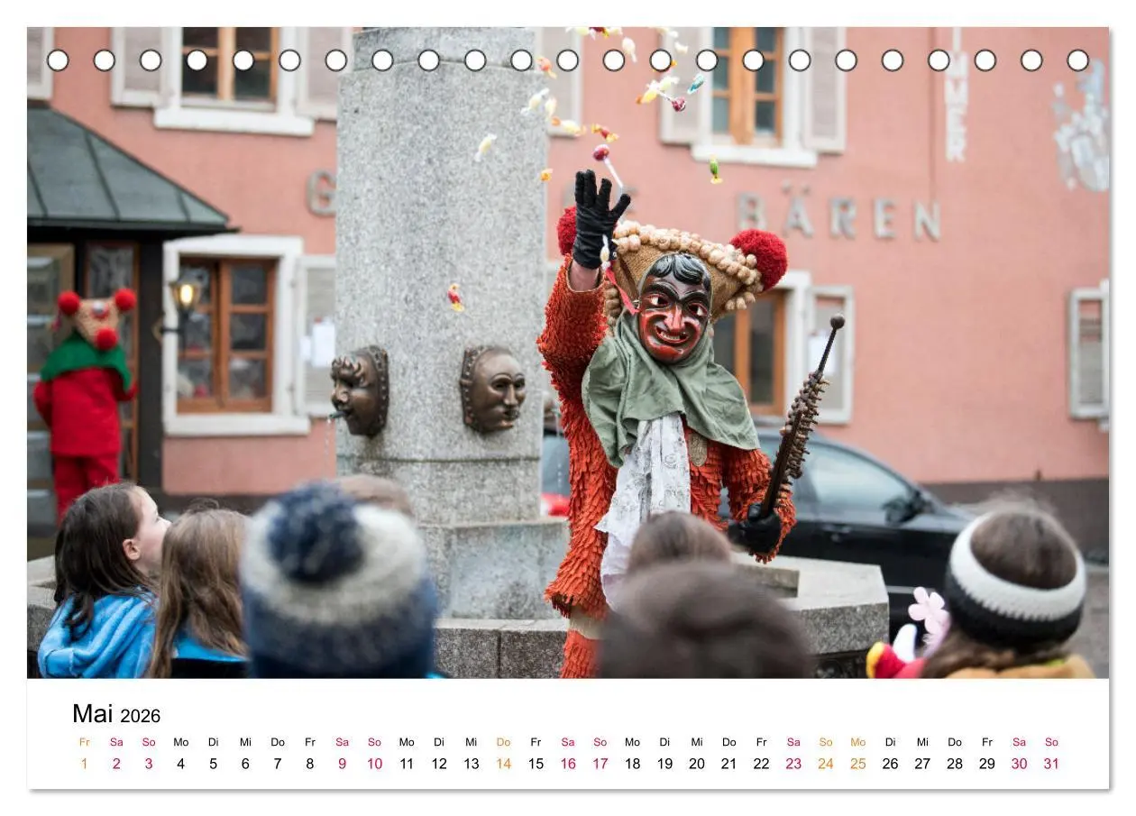 Bild: 9783457667781 | Die Elzacher Fastnacht (Tischkalender 2026 DIN A5 quer), CALVENDO...